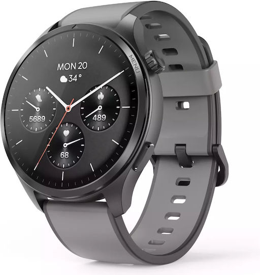HAMA 9000 47mm Smartwatch with SIM and Heart Rate Monitor (Gray)
