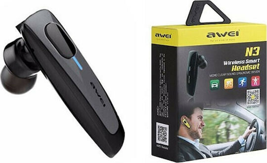 Awei N3 In-ear Bluetooth Handsfree Earphone Black view 4