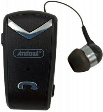 Andowl Q-EH622 In-ear Bluetooth Handsfree Earphone Lapel Black view 1