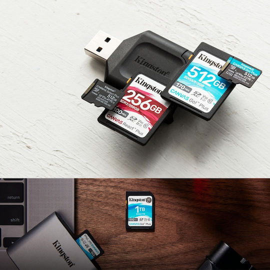 Kingston Canvas Go Plus microSDXC 64GB U3 V30 A2 UHS-I 200MB/s with Adapter vista 6