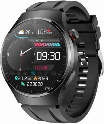 Mt200 1.43 Inch Amoled Ip67 Smart Call Watch Support Ecg Body Temperature/blood Glucose Monitoring Black