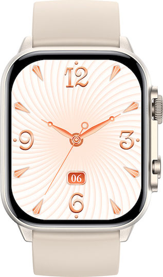 XO J9 Smartwatch with Heart Rate Monitor (Beige) view 5