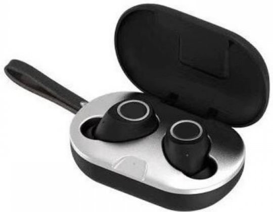 M8 In-ear Bluetooth Handsfree Earphones with Charging Case Black view 1