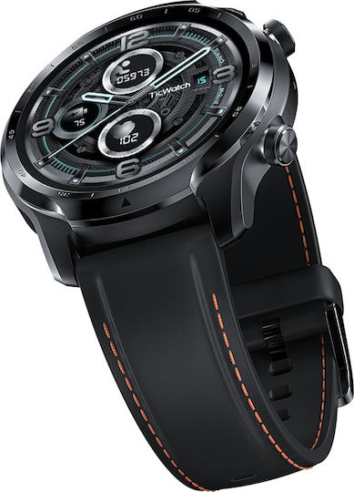 Ticwatch Pro 3 GPS Stainless Steel 48mm Waterproof Smartwatch with Heart Rate Monitor (Shadow Black) view 5