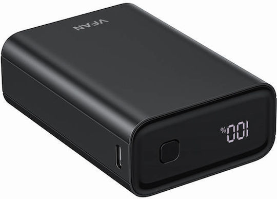 Vipfan F09 Power Bank 20000mAh 22.5W with USB-A Port and USB-C Port Power Delivery Black