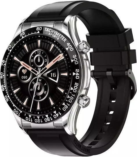 Nubi E18 PRO Smartwatch with Heart Rate Monitor (Black / Silicone)