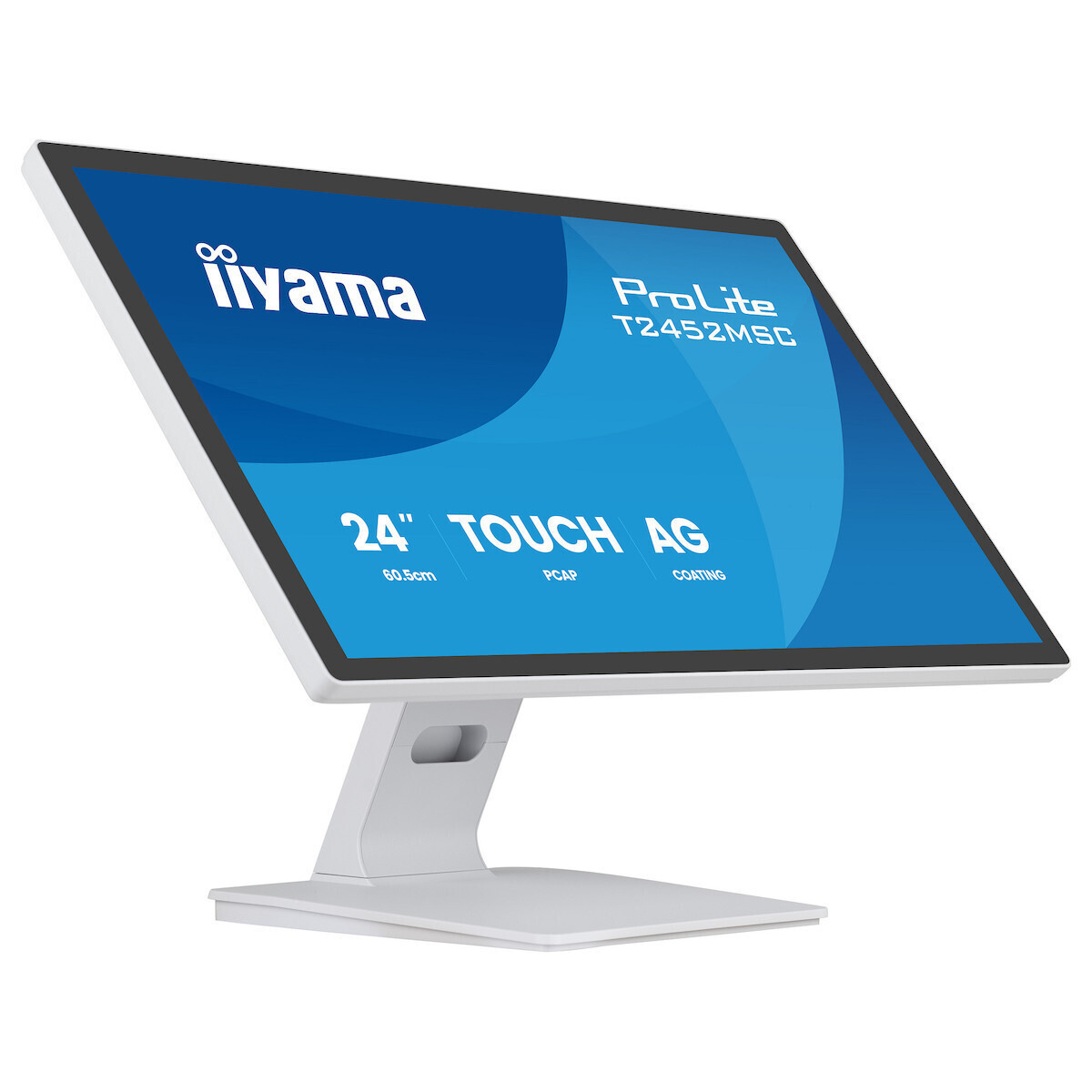 Iiyama T2452MSC-W2AG IPS Monitor 24" FHD 1920x1080 with 5ms GTG Response Time White view 6