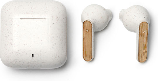 Kuasi Earbud Bluetooth Handsfree Earphones with Charging Case Beige view 3