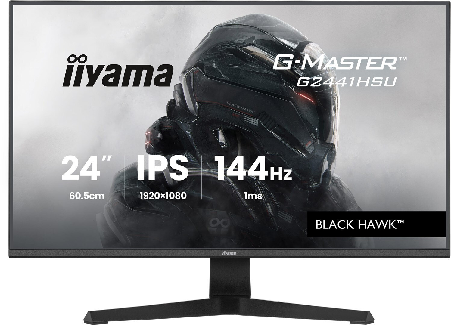 Iiyama G-Master Black Hawk IPS Monitor 23.8" FHD 1920x1080 144Hz view 1