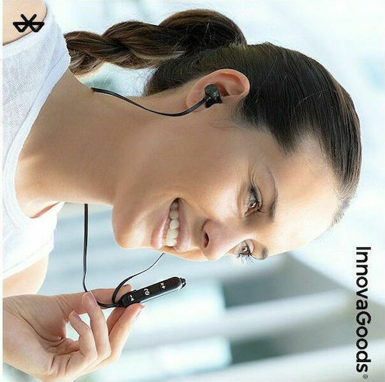 InnovaGoods Magnetic In-ear Bluetooth Handsfree Earphones with Sweat Resistance Black view 4