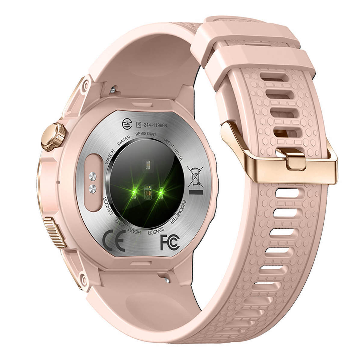 Microwear NX18 Smartwatch with Heart Rate Monitor (Pink) view 4