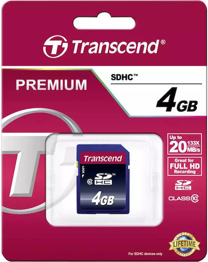 Transcend SDHC 4GB Class 10 20MB/s With Adapter 视图 3