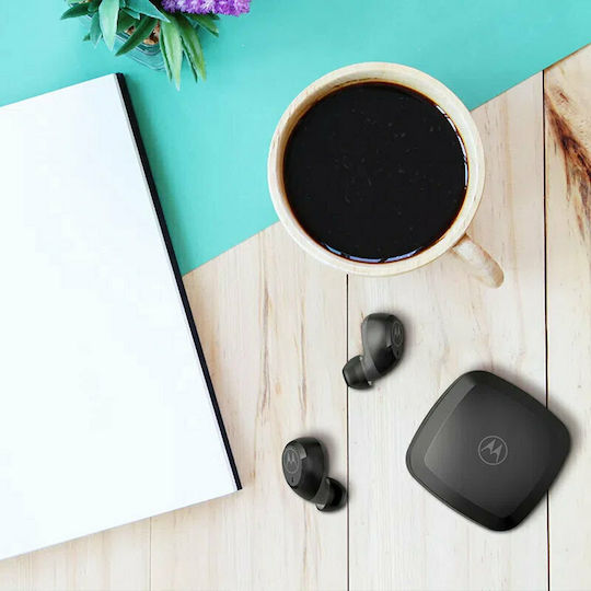 Motorola Vervebuds 100 Bluetooth Handsfree Earphones with Sweat Resistance and Charging Case Black view 6