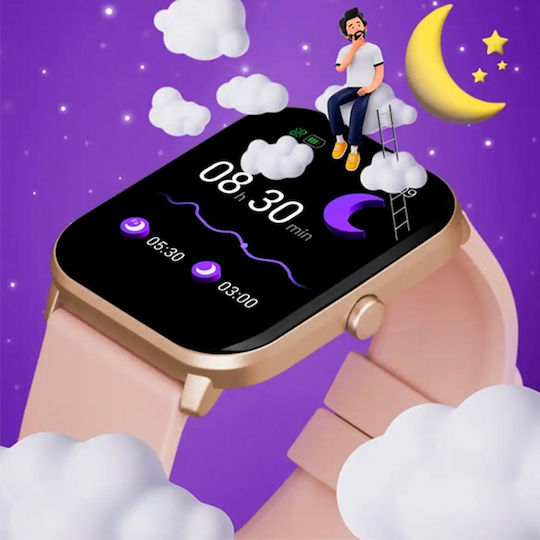 Marea B59008-1 44mm Smartwatch with Heart Rate Monitor (Black) view 5