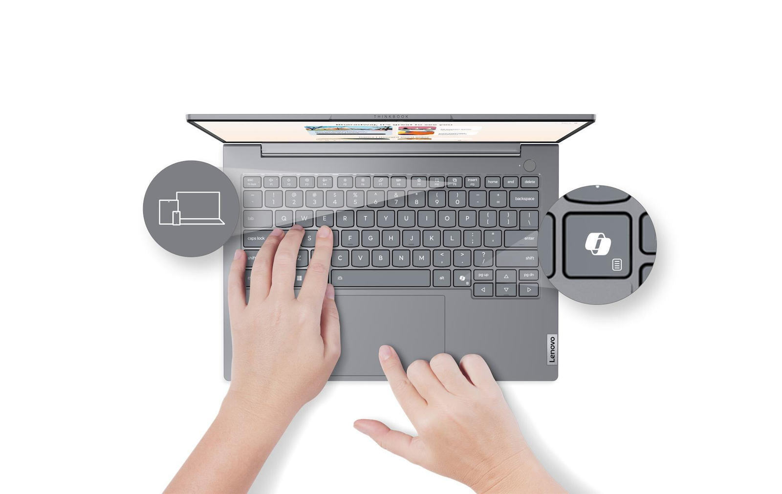 Lenovo ThinkBook 14 G8 14" FHD (Ultra 7-255H/16GB/512GB SSD/No OS) (US Keyboard) view 2
