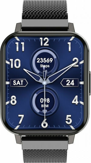 MaxCom FW45 Aurum Smartwatch with Heart Rate Monitor (Black) vue 4
