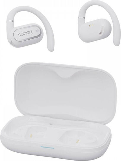 Sanag G36S Open Ear Bluetooth Handsfree Earphones with Charging Case White view 1