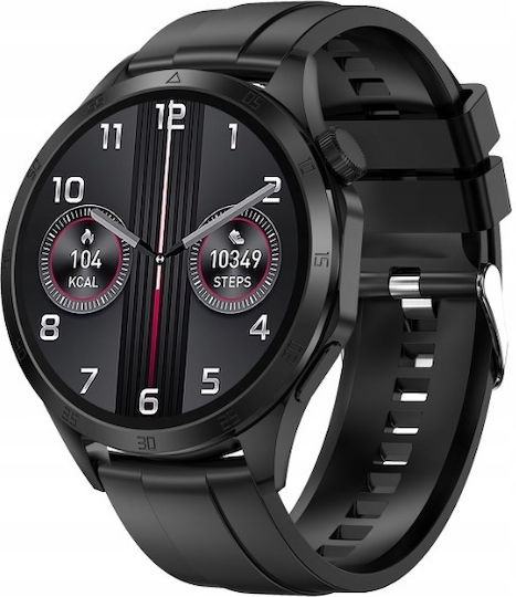 Platinet PSMART20B Smartwatch with Heart Rate Monitor (Black)