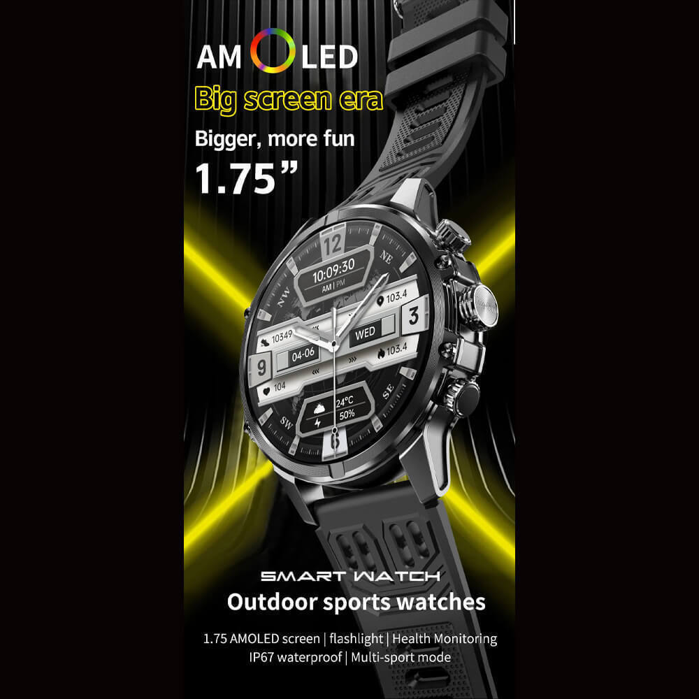 Microwear CF53 Smartwatch with Heart Rate Monitor (Silver Steel) view 2