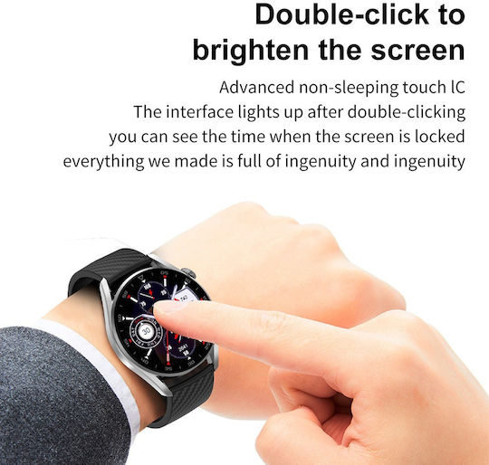 NO.1 DT3 Pro Smartwatch with Heart Rate Monitor (Black) view 8