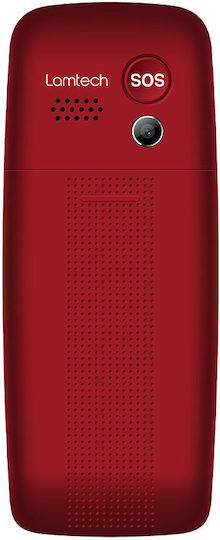 Lamtech Tiny L II Dual SIM Mobile with Large Buttons Red view 3