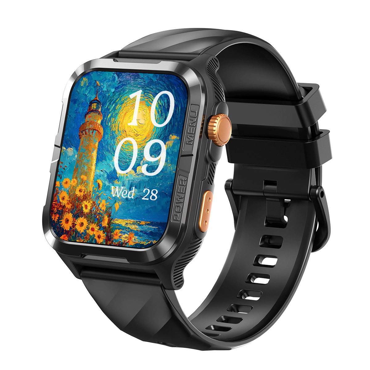 BlackView W10 Pro 46mm Smartwatch with Heart Rate Monitor Black view 4