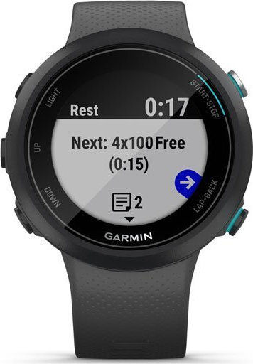 Garmin Swim 2 42mm Waterproof Smartwatch with Heart Rate Monitor (Slate) vista 6