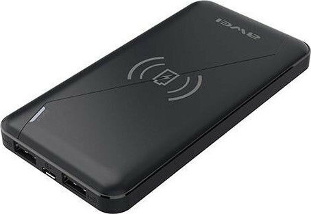 Awei P59K Wireless Power Bank 10000mAh with 2 USB-A Ports Black vue 4