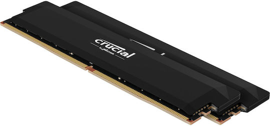 Crucial Pro Overclocking DDR5 32GB RAM with 2x16GB Modules and Speed 6000 for Desktop CP2K16G60C36U5B