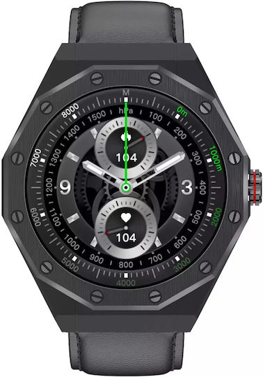 Kiano Elegance 46mm Smartwatch with Heart Rate Monitor (Black) view 4