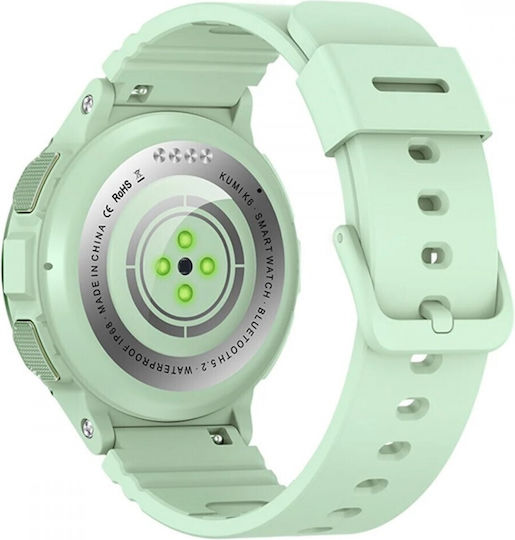 Kumi K6 Smartwatch with Heart Rate Monitor (Green) view 5