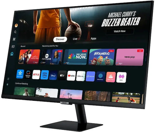 Samsung M7 M70D VA HDR Smart Monitor 32" 4K 3840x2160 with Response Time 4ms GTG vue 2
