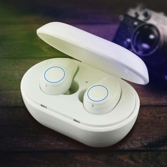 In-ear Bluetooth Handsfree Earphones with Sweat Resistance and Charging Case White view 3