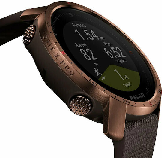Polar Grit X Pro Waterproof Smartwatch with Heart Rate Monitor (Copper) view 6