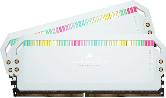 Corsair Dominator Platinum RGB DDR5 64GB RAM with 2x32GB Modules and Speed 5600 for Desktop CMT64GX5M2B5600C40W view 3