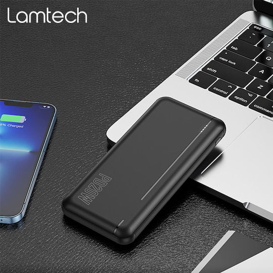 Lamtech Power Bank 10000mAh 22.5W with 2 USB-A Ports and USB-C Port Power Delivery / Quick Charge 3.0 Black vue 8