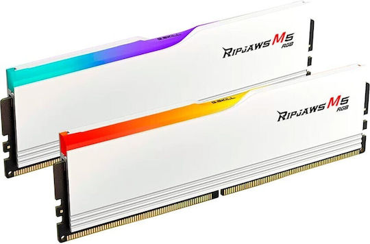 G.Skill Ripjaws M5 RGB DDR5 64GB RAM with 2x32GB Modules and Speed 6000 for Desktop F5-6000J3238G32GX2-RM5RW