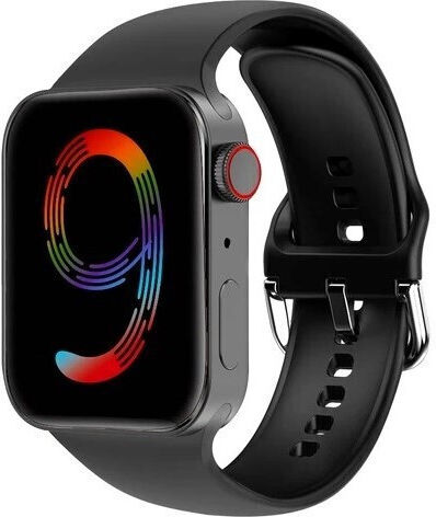 S9 Pro Max 45mm Smartwatch with Heart Rate Monitor (Black / Tokas)