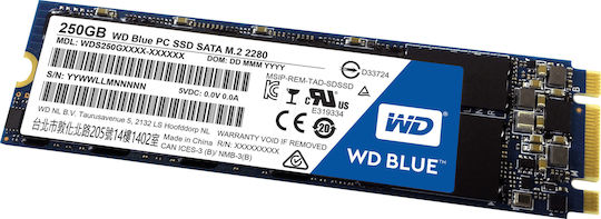 Western Digital Blue SSD 250GB M.2 with SATA III Connection view 2