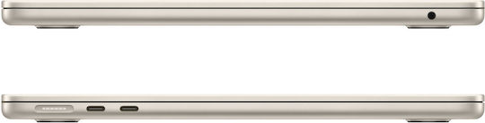 Apple MacBook Air 13.6" (2022) QHD+ (M2-8‑core/8GB/256GB SSD) Starlight (International English Keyboard) vue 4