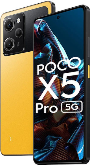 Xiaomi Poco X5 Pro NFC 5G Dual SIM (8GB/256GB) Yellow view 3