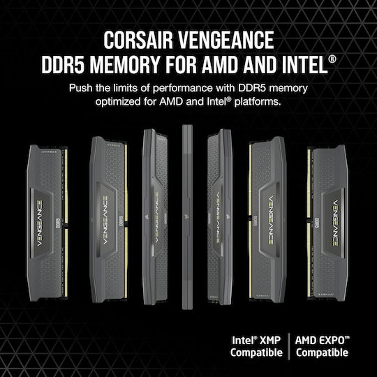 Corsair Vengeance DDR5 with Module 1x16GB and Speed 6000 for Desktop CMK16GX5M1E6000Z36 view 5