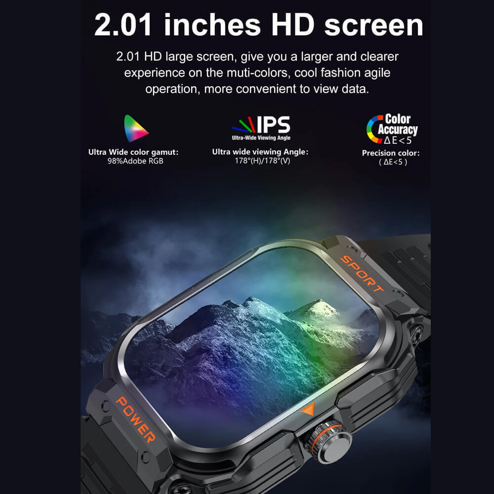 Smartwatch Microwear G55 Black Silicone view 4
