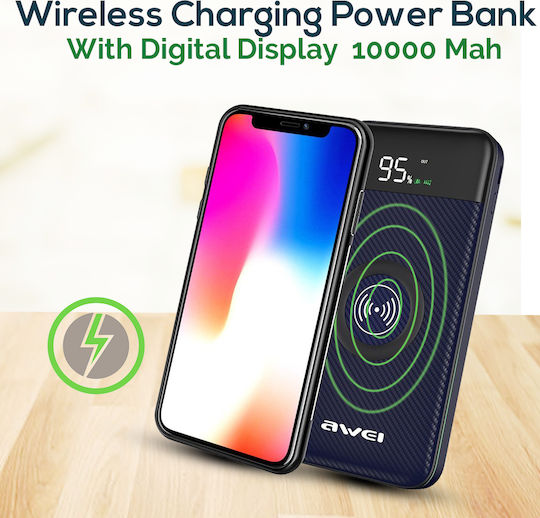 Awei P71K Power Bank 10000mAh with USB-A Port Black view 5