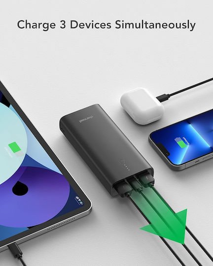 Charmast C1146L Power Bank 10000mAh 20W with 2 USB-A Ports and USB-C Port Black view 5