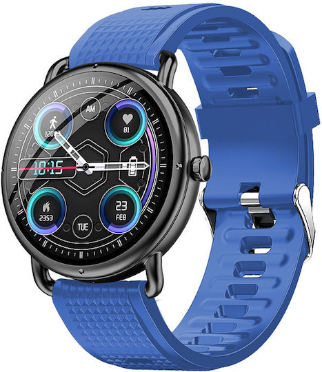 Bluetech Sh8 Smartwatch with Heart Rate Monitor (Black) vue 3