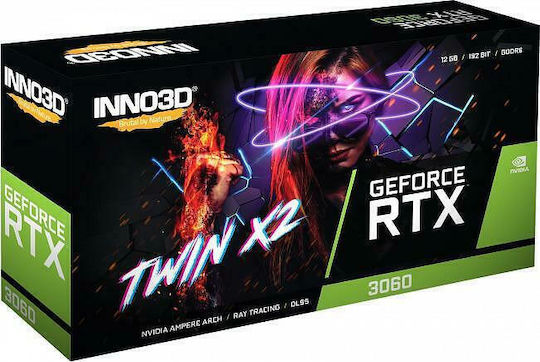 Inno 3D GeForce RTX 3060 12GB GDDR6 Twin X2 OC Graphics Card view 4