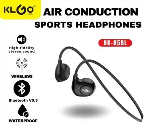 Klgo Hk-85bl Open Ear Bluetooth Handsfree Earphones Black view 2