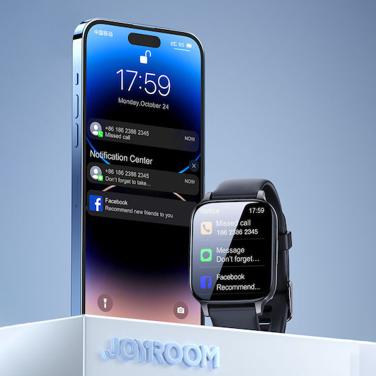 Joyroom JR-FT3 Smartwatch with Heart Rate Monitor (Dark Gray) view 4