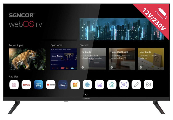 Sencor Smart Television 32" HD Ready LED SLE 32S830MB (2025) view 1